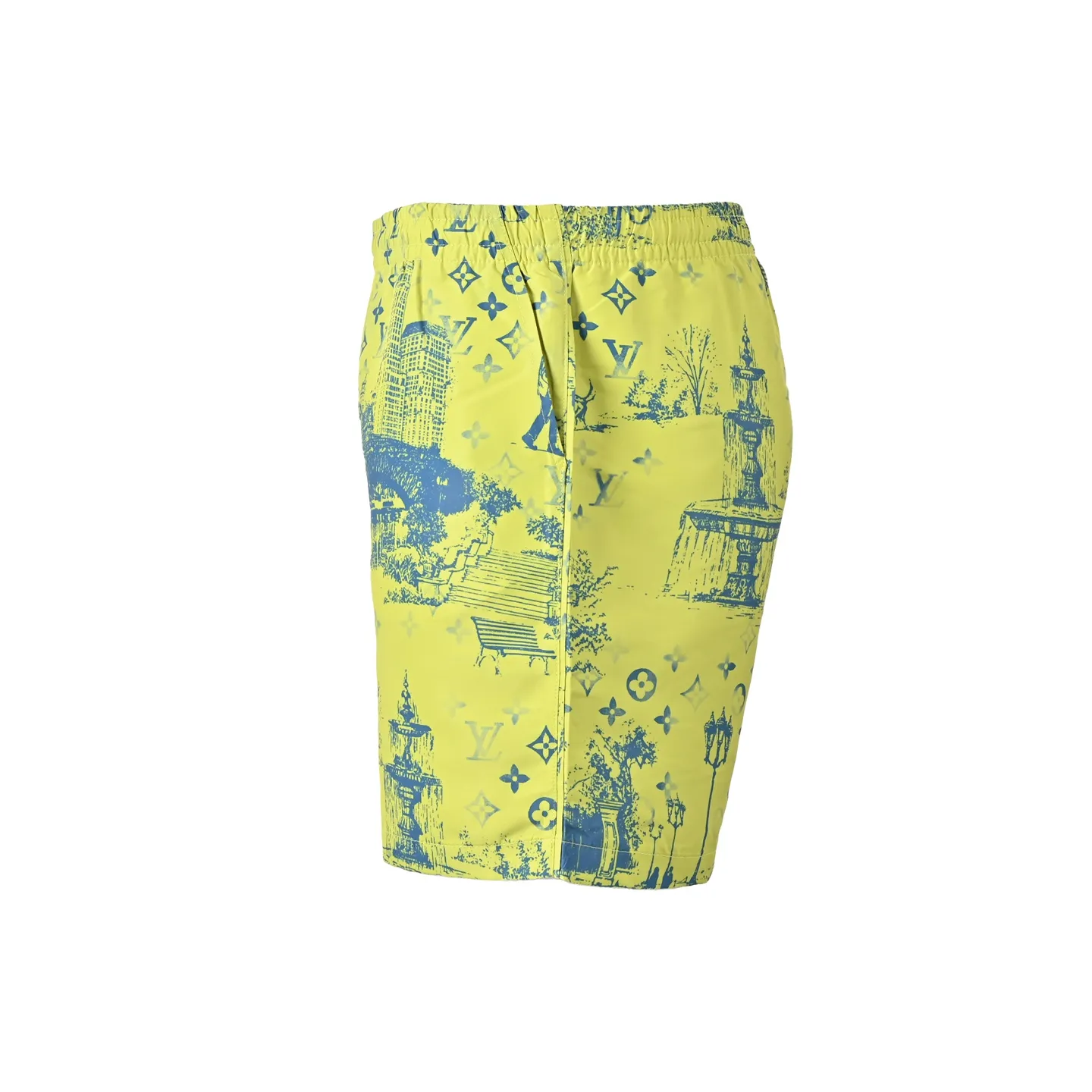 Louis Vuitton/Louis Vuitton City Park Mulberry Silk Suit Shorts